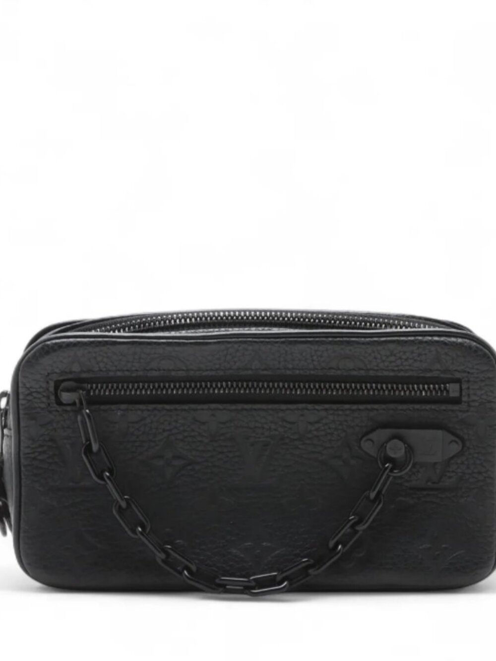 Louis Vuitton Monogram Taurillon Pochette Volga Black